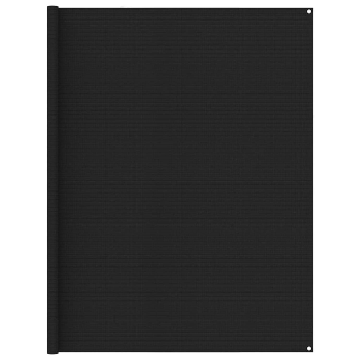 vidaXL Tenttapijt 250x450 cm zwart