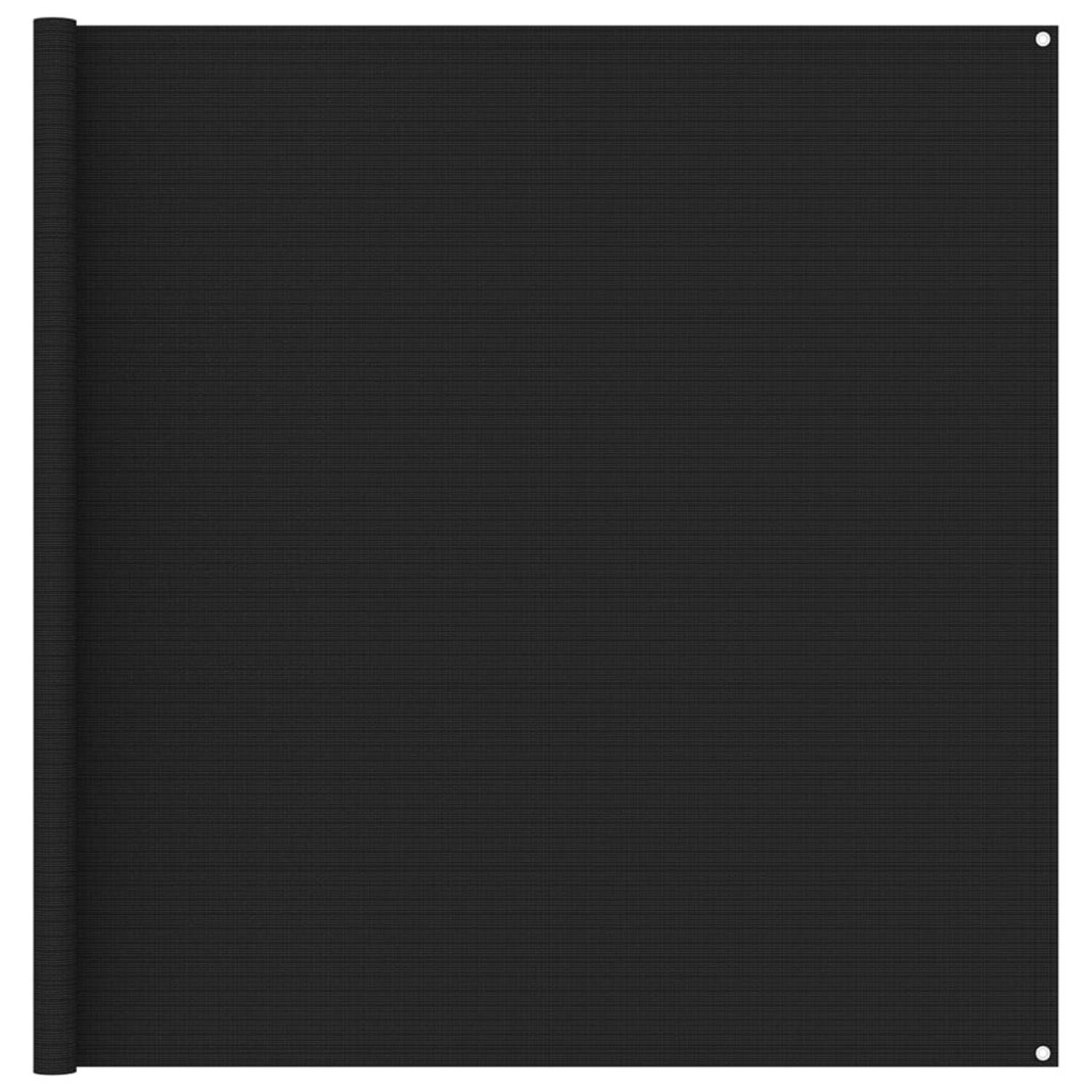 vidaXL Tenttapijt 250x200 cm zwart