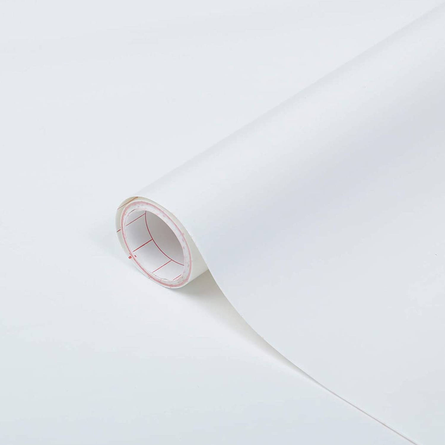 Word gek complicaties Verzoekschrift Decoratie plakfolie mat wit 45 cm x 2 meter zelfklevend - Meubelfolie |  Blokker