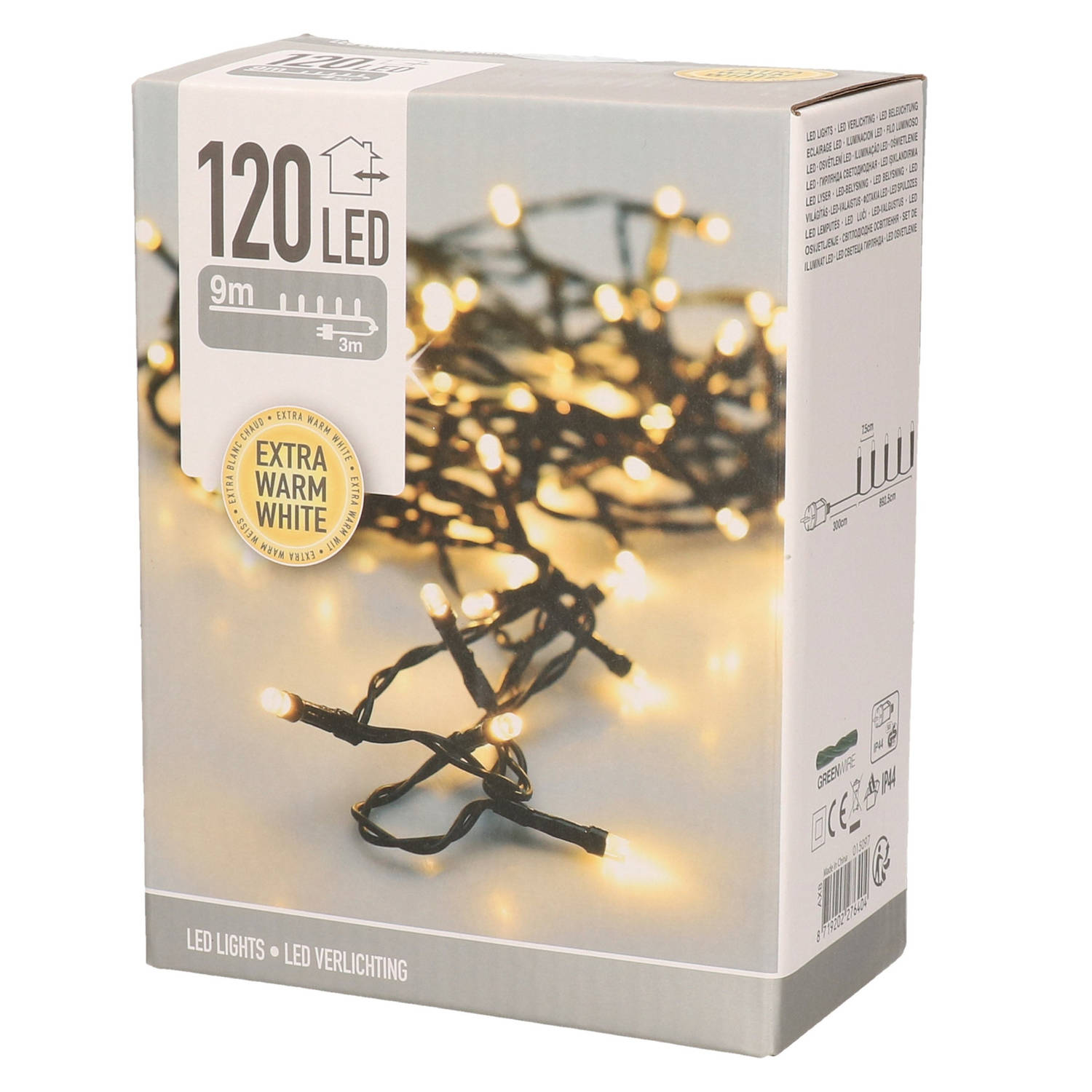 Kerstverlichting Extra Warm Wit Buiten 120 Lampjes 900 Cm Kerstverlichting Kerstboom