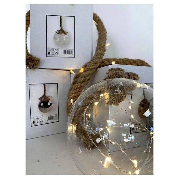 Kerstverlichting / Kerstbal met LED Ø15 cm · Rahel Glashelder