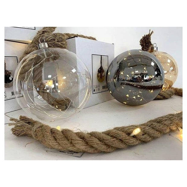 Kerstverlichting / Kerstbal met LED Ø20 cm · Rahel Glashelder