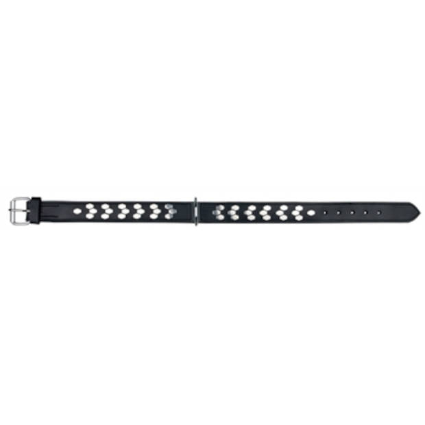 Trixie halsband Active 55-65 x 4 cm leer zwart