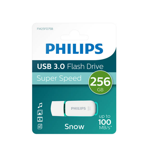 Philips USB stick 3.0 256GB - Snow - Groen - FM25FD75B