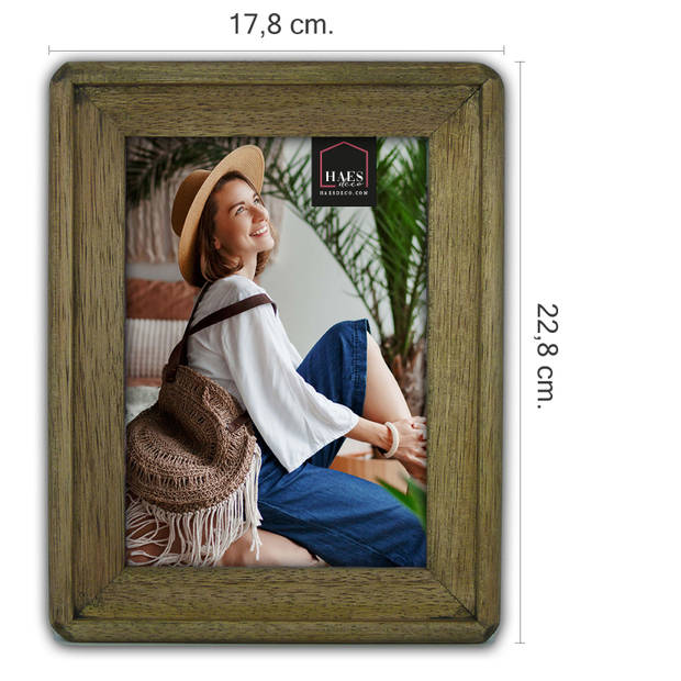 HAES DECO - Houten Fotolijst Malaga voor 1 foto 13x18 cm - SP11418