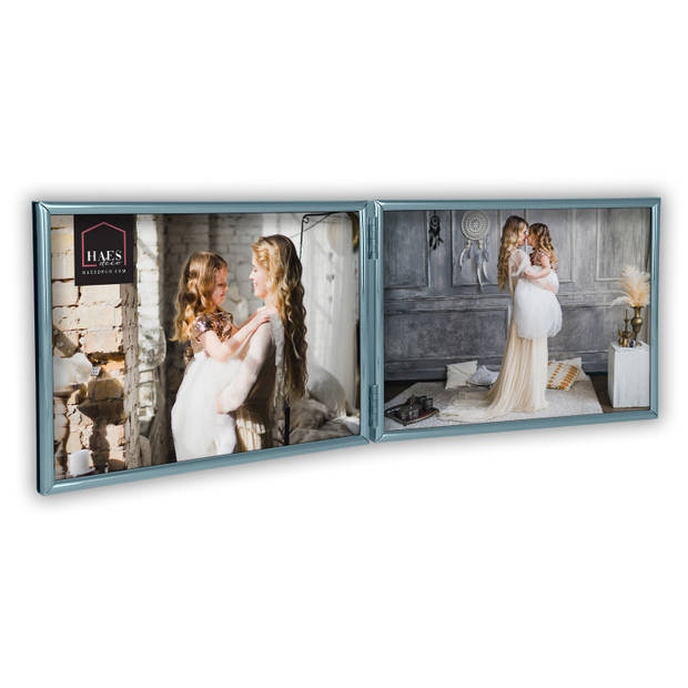 HAES DECO - Duo Verzilverde Fotolijst Como 2x 10x15 cm - DVP12115-2