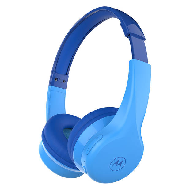 Motorola Sound Koptelefoon - MOTO JR300 - voor Kinderen - met Volumebegrenzer - Bluetooth - Blauw