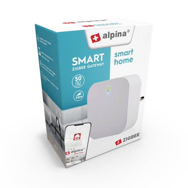 alpina Smart Home - Smart Zigbee Gateway - 230V - Verbind tot 50 Smart Apparaten