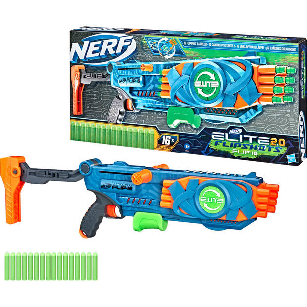 NERF blaster Elite 2.0 Flip 16 blauw