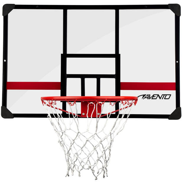 Avento basketbalpaal Legendary 225-305 cm RVS zwart 6-delig