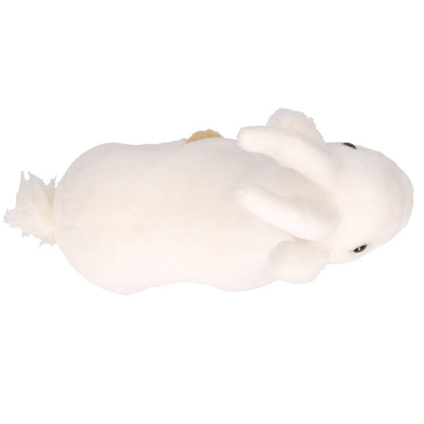 Witte pluche steenbok knuffel 22 cm - Knuffel boederijdieren