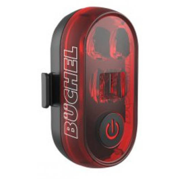 Büchel verlichtingsset BLC 720 led 70 lux USB-C zwart/rood