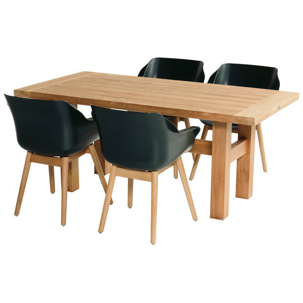 Hartman Sophie Teak Tuinstoel Armleuning - Set Van 2 - Groen