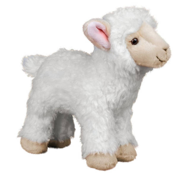 Pluche knuffeldier Lammetje/Schaap 25 cm - Knuffel boederijdieren