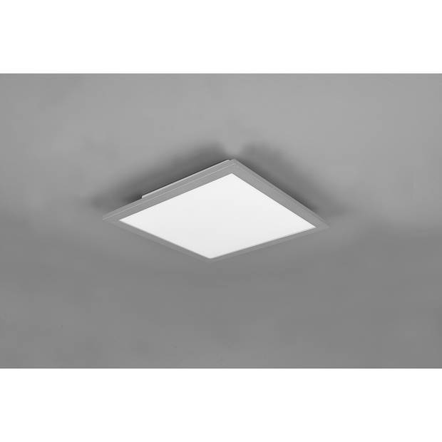 LED Plafondlamp - Plafondverlichting - Trion Alina - 13.5W - Warm Wit 3000K - Mat Titaan - Aluminium - 30cm