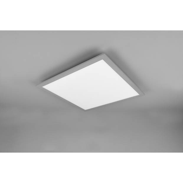 LED Plafondlamp - Plafondverlichting - Trion Alina - 18W - Warm Wit 3000K - Mat Titaan - Aluminium - 45cm