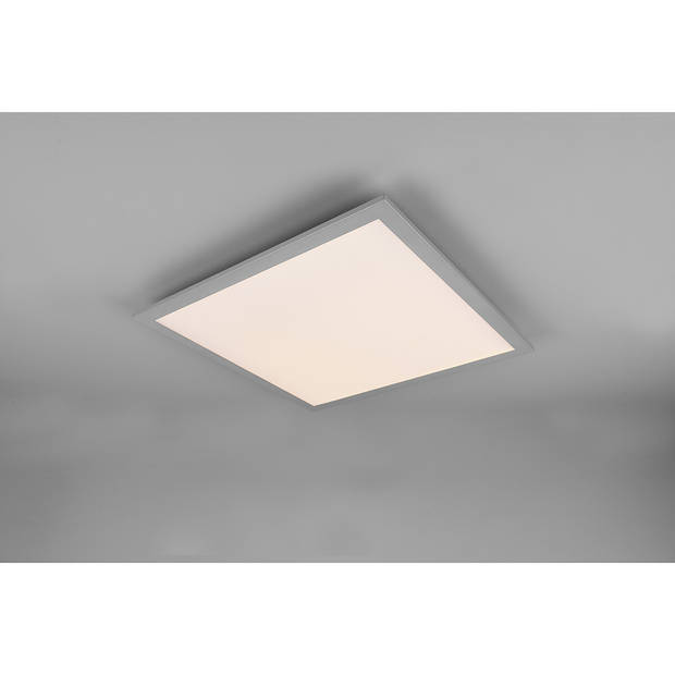 LED Plafondlamp - Plafondverlichting - Trion Alina - 18W - Warm Wit 3000K - Mat Titaan - Aluminium - 45cm