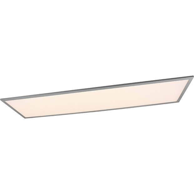 LED Plafondlamp - Plafondverlichting - Trion Alina - 34W - Warm Wit 3000K - Mat Titaan - Aluminium - 120cm