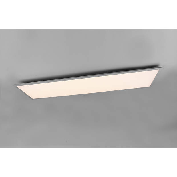 LED Plafondlamp - Plafondverlichting - Trion Alina - 34W - Warm Wit 3000K - Mat Titaan - Aluminium - 120cm