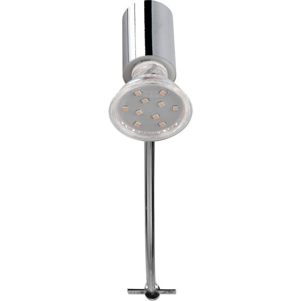 LED Wandlamp - Wandverlichting - Spatwaterdicht IP44 - Trion Giano - GU10 Fitting - Rond - Glans Chroom - Aluminium