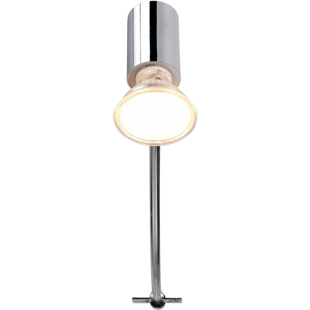 LED Wandlamp - Wandverlichting - Spatwaterdicht IP44 - Trion Giano - GU10 Fitting - Rond - Glans Chroom - Aluminium