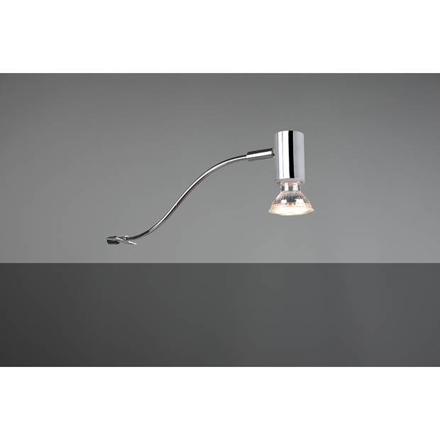 LED Wandlamp - Wandverlichting - Spatwaterdicht IP44 - Trion Giano - GU10 Fitting - Rond - Glans Chroom - Aluminium