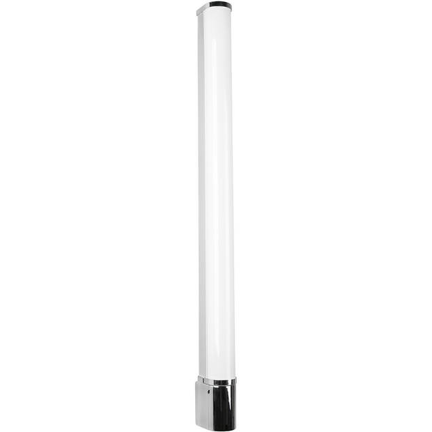 LED Wandlamp - Trion Pilana - 16W - Warm Wit 3000K - Spatwaterdicht IP44 - Rond - Glans Chroom - Kunststof