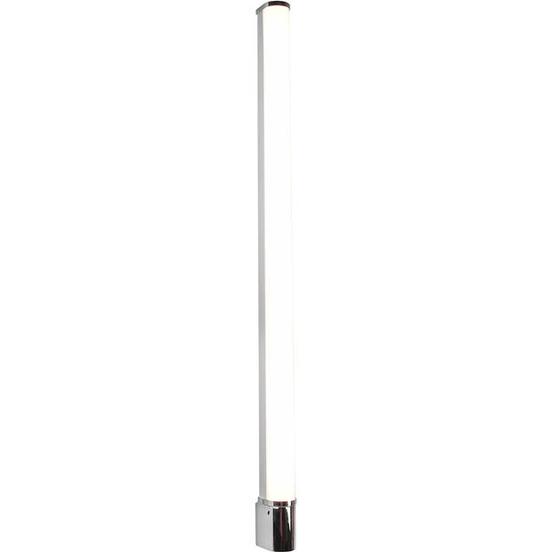 LED Wandlamp - Trion Pilana - 21W - Warm Wit 3000K - Spatwaterdicht IP44 - Rond - Glans Chroom - Kunststof