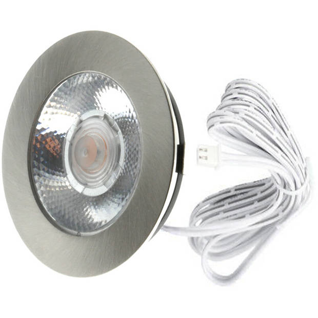 EcoDim - LED Spot Keukenverlichting - ED-10045 - 3W - Warm Wit 2700K - Dimbaar - Waterdicht IP54 - Onderbouwspot -