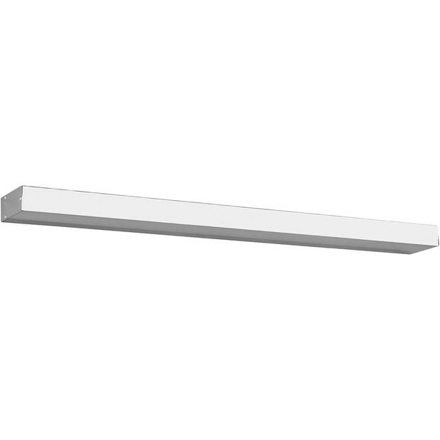 LED Wandlamp - Trion Rolan - Up en Down - 13W - Warm Wit 3000K - Rechthoek - Mat Chroom - Aluminium