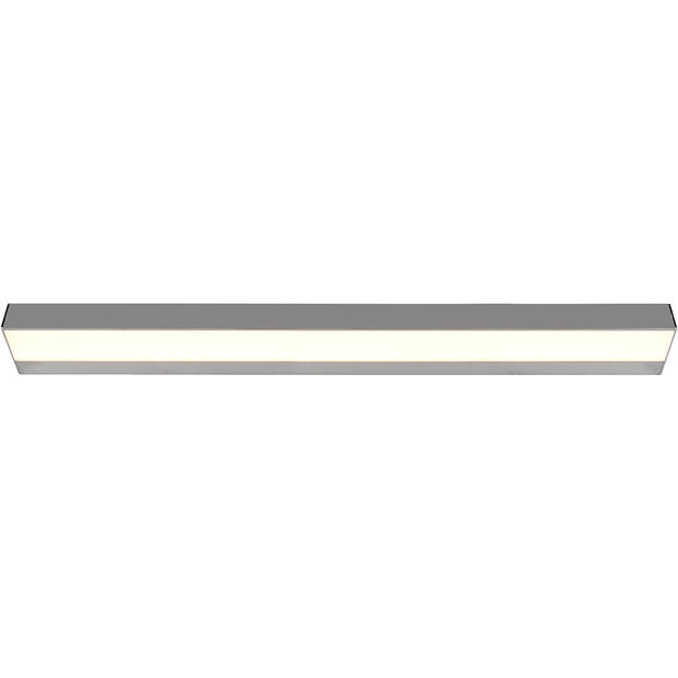 LED Wandlamp - Trion Rolan - Up en Down - 13W - Warm Wit 3000K - Rechthoek - Mat Chroom - Aluminium