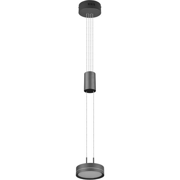 LED Hanglamp - Hangverlichting - Trion Franco - 7.2W - 1-lichts - Warm Wit 3000K - Dimbaar - Rond - Mat Antraciet -