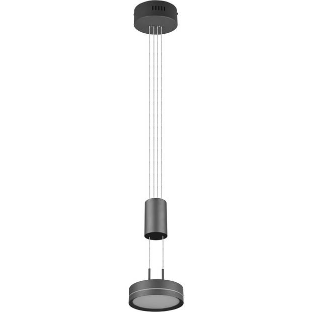 LED Hanglamp - Hangverlichting - Trion Franco - 7.2W - 1-lichts - Warm Wit 3000K - Dimbaar - Rond - Mat Antraciet -