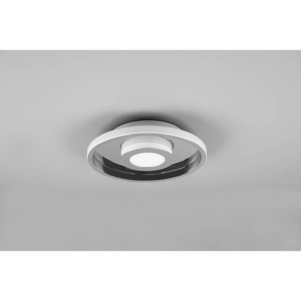 LED Plafondlamp - Badkamerlamp - Trion Asmaya - Opbouw Rond 28W - Spatwaterdicht IP44 - Dimbaar - Warm Wit 3000K - Mat