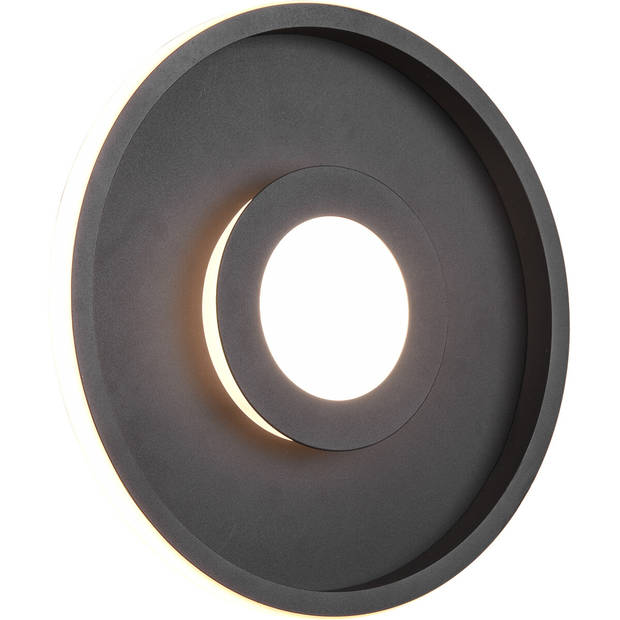 LED Plafondlamp - Badkamerlamp - Trion Asmaya - Opbouw Rond 28W - Spatwaterdicht IP44 - Dimbaar - Warm Wit 3000K - Mat