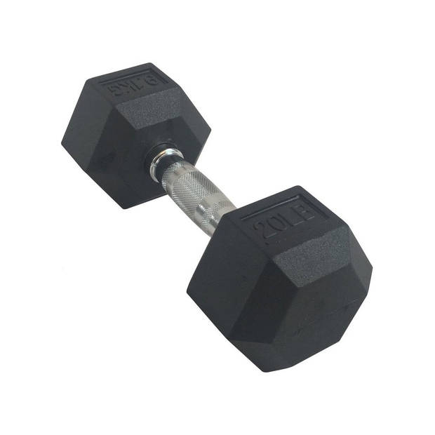 Torque USA Rubber Hexagon Dumbbell - per stuk - 47.5 kg - Rubber