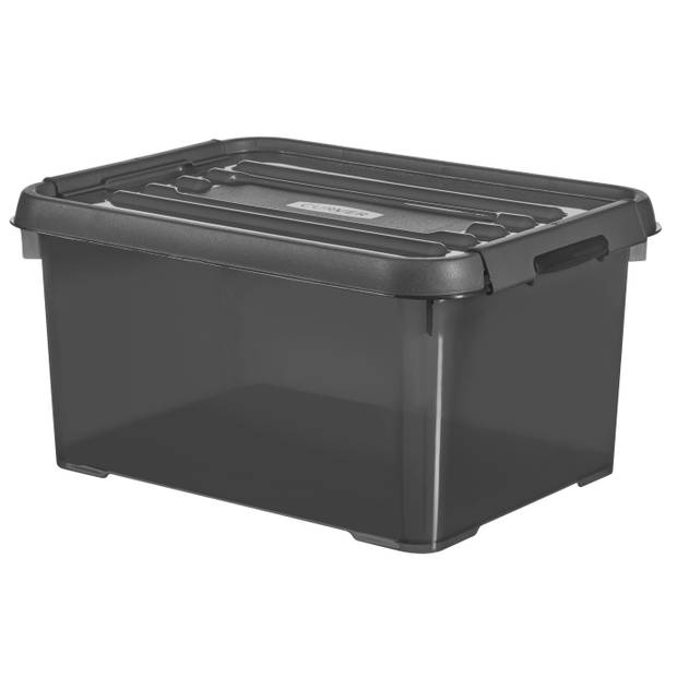 Curver Handy+ Recycled Opbergbox - 15L - Zwart