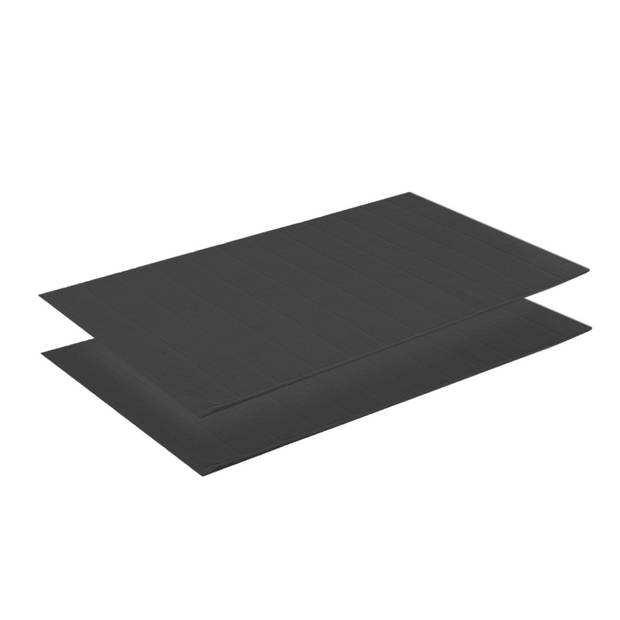 Today badmat zwart 2-delig - douchemat geschikt voor douche en toilet - badkamer matten set 50x80 cm zonder anti-slip -