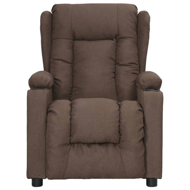 The Living Store Massagefauteuil verstelbaar - Taupe - 72.5 x 136.5 x 81 cm - Comfortabel en duurzaam