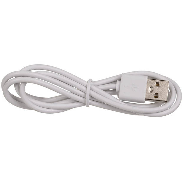 USB tafellamp LED dimbaar wit 26 cm van kunststof - Tafellampen