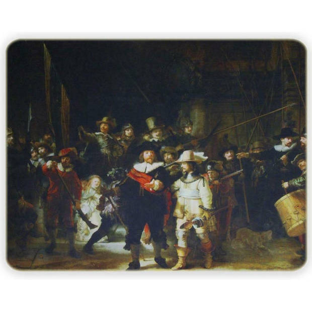 Dunne Fleecedeken - Plaid – kunst - 150 x 120 cm - de Nachtwacht van Rembrandt van Rijn