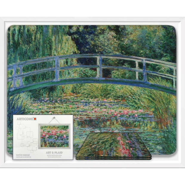 Dunne Fleecedeken - Plaid – kunst - 150 x 120 cm - Japanse brug van Claude Monet