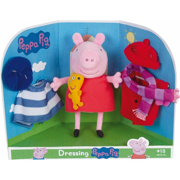 Aankleed knuffel Peppa Big - Knuffeldier