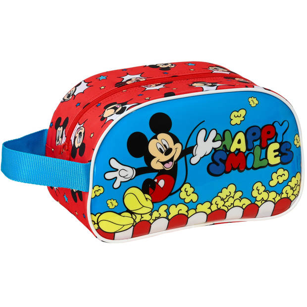 Disney Mickey Mouse Toilettas, Happy Smiles - 26 x 15 x 12 cm - Polyester