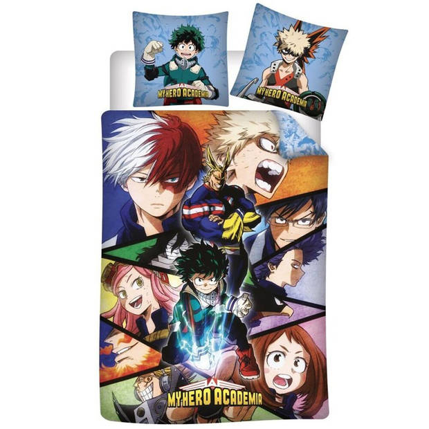 My Hero Academia Dekbedovertrek, Quirk - Eenpersoons - 140 x 200 cm - Polyester