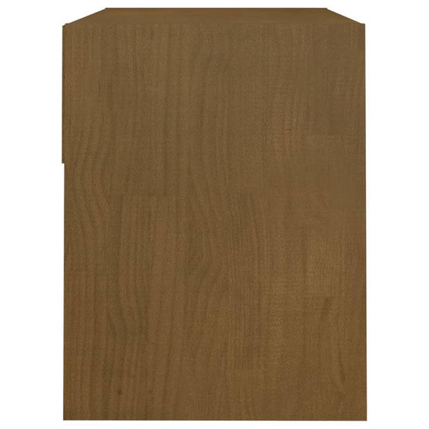 vidaXL Nachtkastjes 2 st 40x31x40 cm massief grenenhout honingbruin