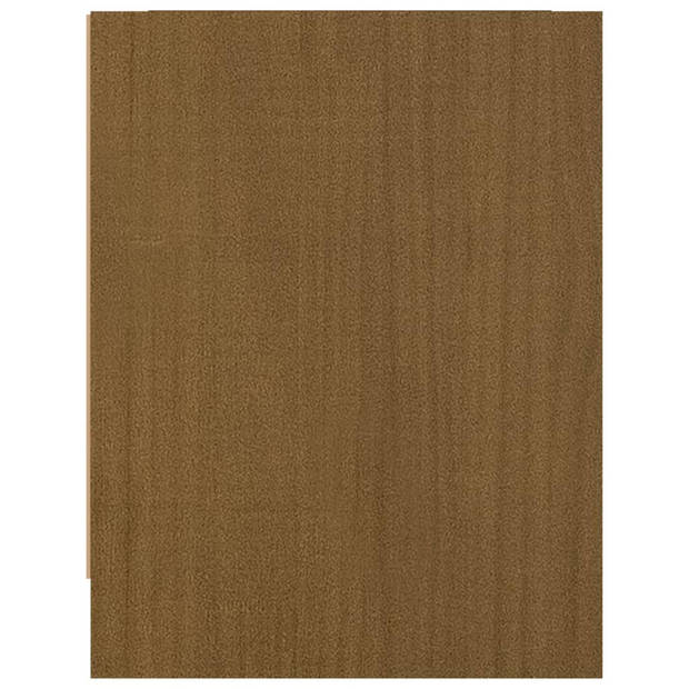 vidaXL Nachtkastjes 2 st 40x30,5x40 cm massief grenenhout honingbruin