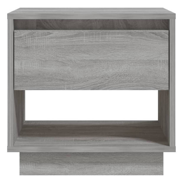 vidaXL Nachtkastjes 2 st 45x34x44 cm bewerkt hout grijs sonoma eiken