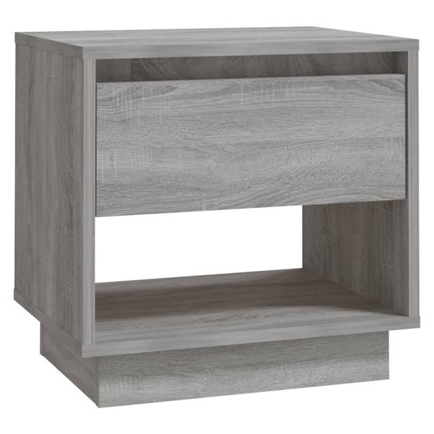 vidaXL Nachtkastjes 2 st 45x34x44 cm bewerkt hout grijs sonoma eiken