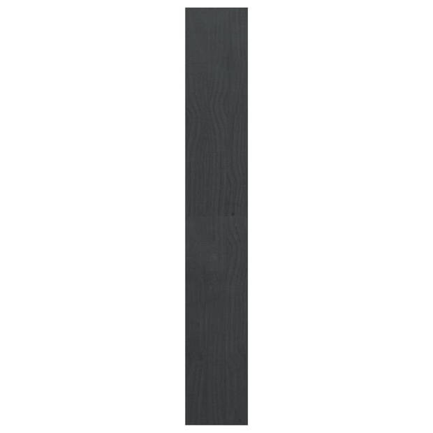 The Living Store Boekenkast - Grijs - 100 x 30 x 199.5 cm - Massief grenenhout
